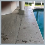 Pool Deck Befor Refinishing